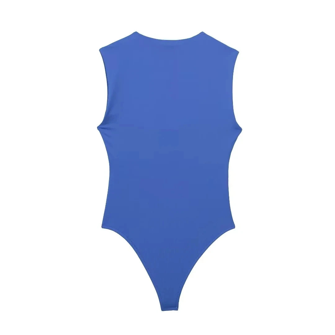 Body Riviera regata com decote quadrado