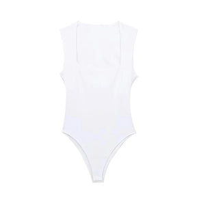 Body Riviera regata com decote quadrado